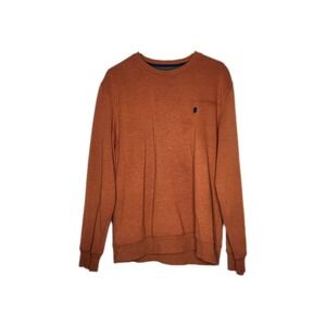 IZOD Sweatshirt Mens Medium Rust Advantage Performance Stretch Golf‎ Everyday